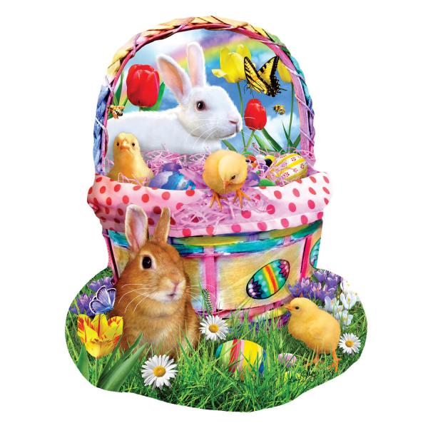 Puzzleform 1000 Teile : Bunny's Easter Basket - Sunsout-97124