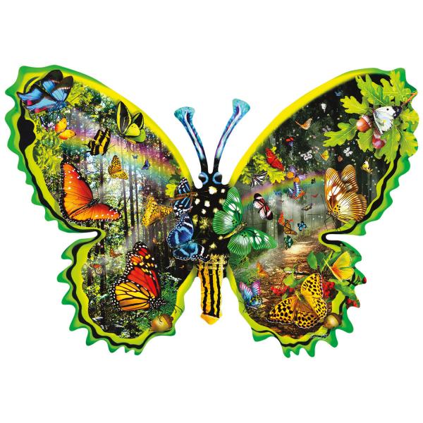 Puzzle shape 1000 pieces : Butterfly Migration - Sunsout-97035