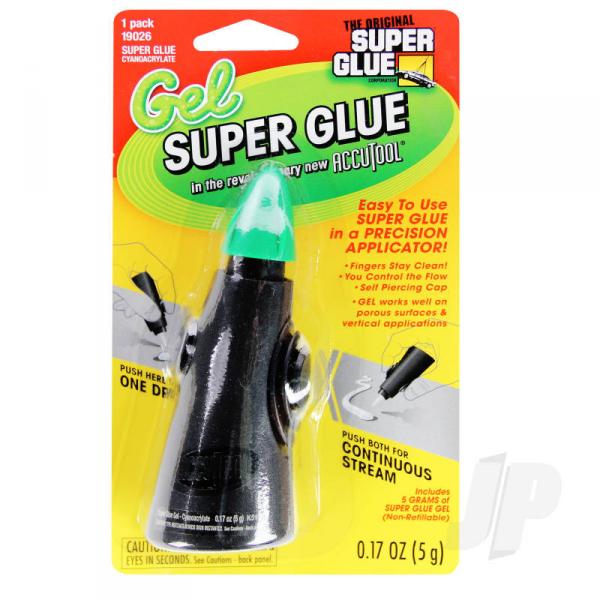 Super Glue Gel with Accutool (0.17oz, 5g) - SUP19026