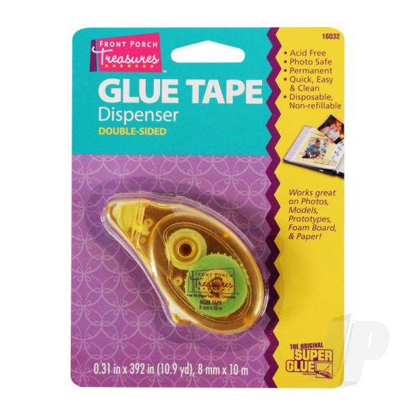 Double-Sided Glue Tape Dispenser (0.31in x 392in, 8mm x 10m) - SUP16032