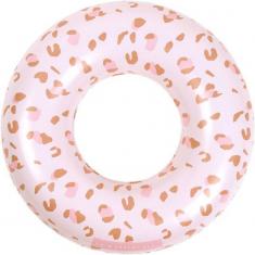 Bouée De Bain - Léopard Vieux Rose - 90 Cm