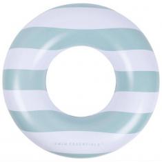 Bouée De Bain - Rayé Vert-Blanc - 90 Cm