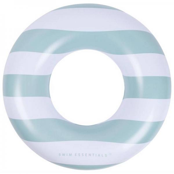Bouée De Bain - Rayé Vert-Blanc - 90 Cm - SwimE-3407305