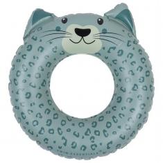 Bade-Schwimmring – Grüner Leopard -  55 Cm