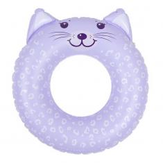 Bade-Schwimmring – lila Leopard - 55 Cm