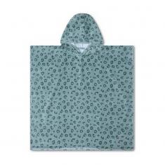 PONCHO Léopard vert