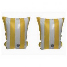 Swimming Armbands - White-yellow striped