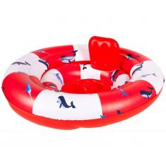 Flotteur  Baleine Rouge-Blanc - 69 Cm