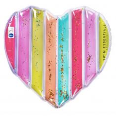 MATELAS AQUATIQUE Cœur Arc-en-Ciel