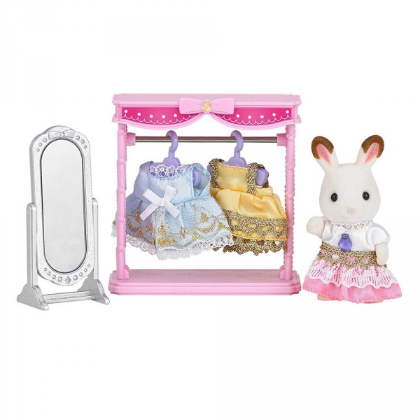 Sylvanian Family 5236: Figura y aderezo de conejo de chocolate - Sylvanian-5236