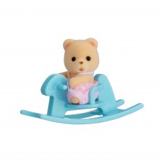 Sylvanian Family: Babykoffer Bär: Schaukelpferd