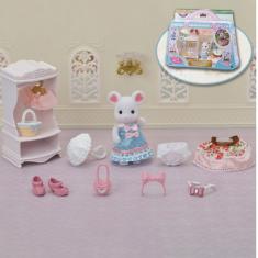 Sylvanian Families 5540: La maleta de moda y la hermana mayor del ratón malvavisco