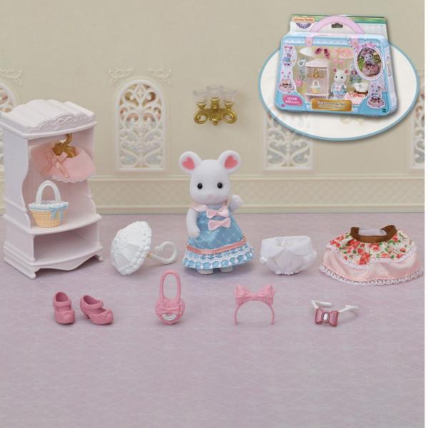 Sylvanian Families 5540: The fashion suitcase and big sister marshmallow mouse - Sylvanian-5540