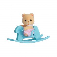 Sylvanian Family : Valisette bébé Ours : Cheval à bascule