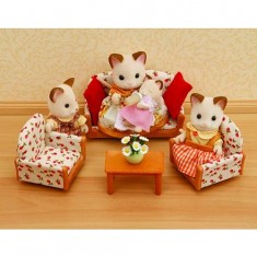 Sylvanian Family 2922 : Canapé / 2 fauteuils / table basse