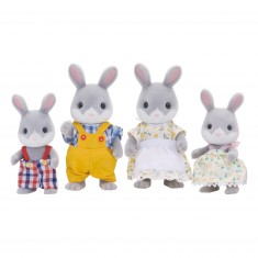 Sylvanian Family 4030 : Famille lapin gris