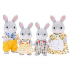 Sylvanian Family 4030 : Famille lapin gris