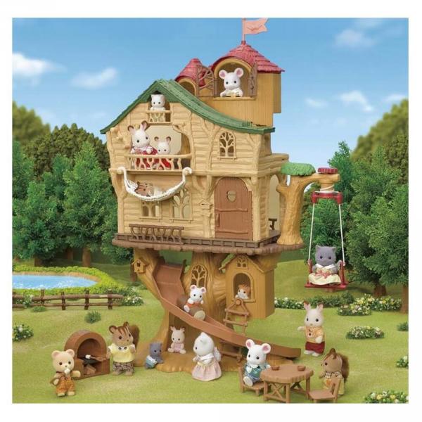 La pièce à vivre - Sylvanian Families - 5339 - Figurines Animaux de la Forêt - Figurines et mondes imaginaires - Jeux d'imagination