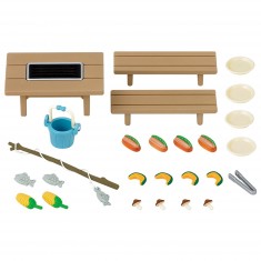 Sylvanian Family 5091 : Set Barbecue du pêcheur