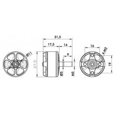 Moteurs Brushless F60 PRO 2200KV (2pcs)