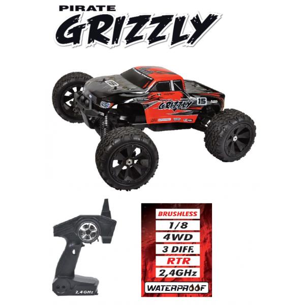 T2M Pirate Grizzly - Monster Truck Brushless 1/8 4WD RTR 2,4Ghz - T4915