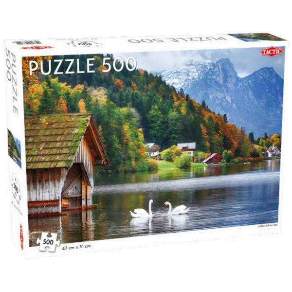 500 Teile Puzzle: Schwan auf einem See - Tactic-56651