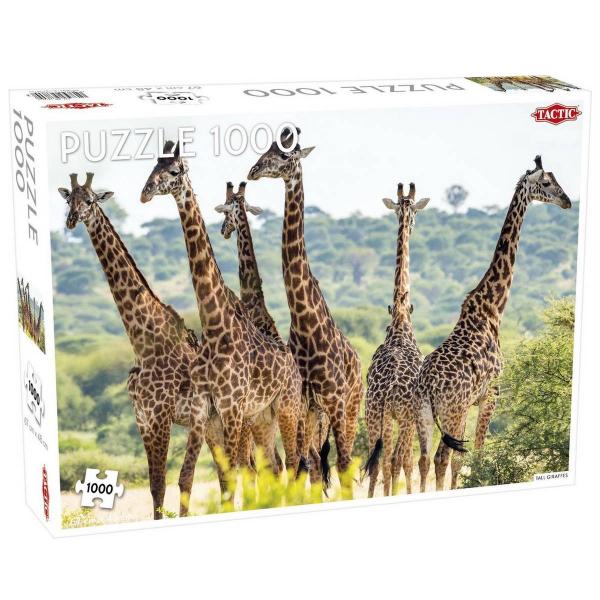 Puzzle 1000 pièces : Les Girafes - Tactic-56755