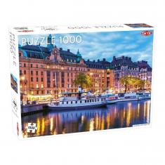 PUZZLE 1000 PIECES : VIEILLE VILLE STOCKHOLM