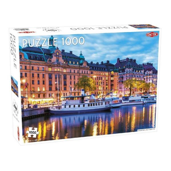 PUZZLE 1000 PIECES : VIEILLE VILLE STOCKHOLM - Tactic-56678