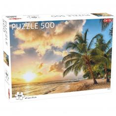 Puzzle 500 pièces : Plage