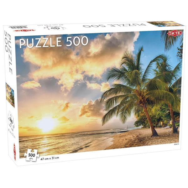 Puzzle 500 pièces : Plage - Tactic-56739