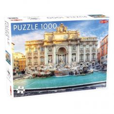 Puzzle 1000 pièces : Fontaine de Trévi, Rome
