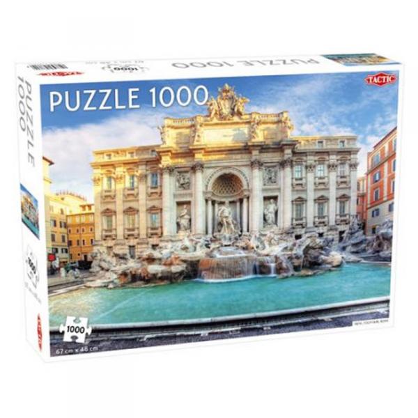 Puzzle 1000 pièces : Fontaine de Trévi, Rome - Tactic-56752