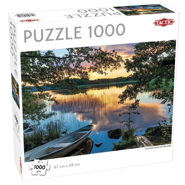Puzzle 1000 pièces : Nuit d'été en Finlande - Tactic-56985