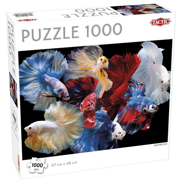 1000 pieces puzzle: Fighting fish - Tactic-56984