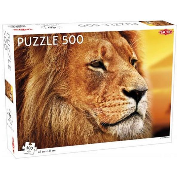 Puzzle mit 500 Teilen: Afrikanischer Löwe - Tactic-58306