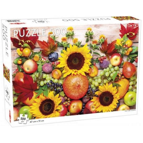 Rompecabezas de 500 piezas: frutas y flores - Tactic-58295