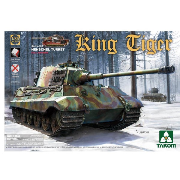 Maquette Char : Tigre royal - SdkFZ.182 - Takom-TAKOM2073
