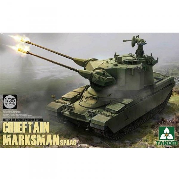 British Air-defense Weapon System Chieft Chieftain Marksman SPAAG- 1:35e - Takom - Takom-TAKOM2039