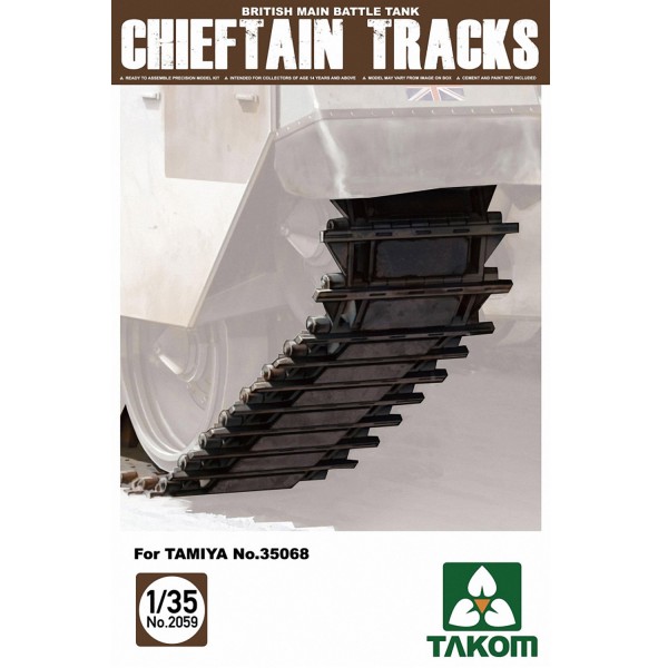 British Main Battle Tank Chieftain Track for Tamiya Nr.35068- 1:35e - Takom - Takom-TAKOM2059