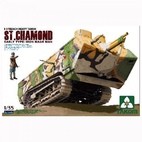 Maquette char lourd français 1917 ST CHAMOND (début de production) - Takom-2002