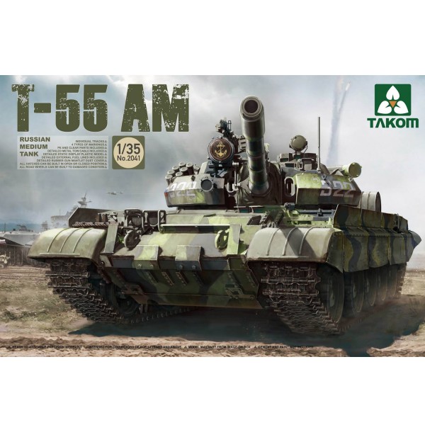 Tanque Maqueta ruso T-55 AM - Takom-TAKOM2041