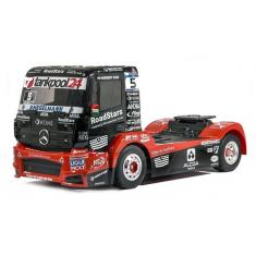 Combo Tamiya TT-01E Camion Mercedes Actros MP4 TankPool24 KIT + batterie, chargeur, radio, servo