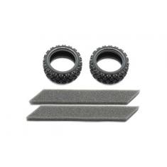 Pneus rally block soft - Tamiya 