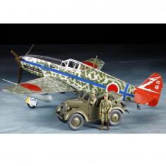 Set Maquettes militaires : Kawasaki Ki-61-Id Hien et 4x4 Type 95 Kurogane