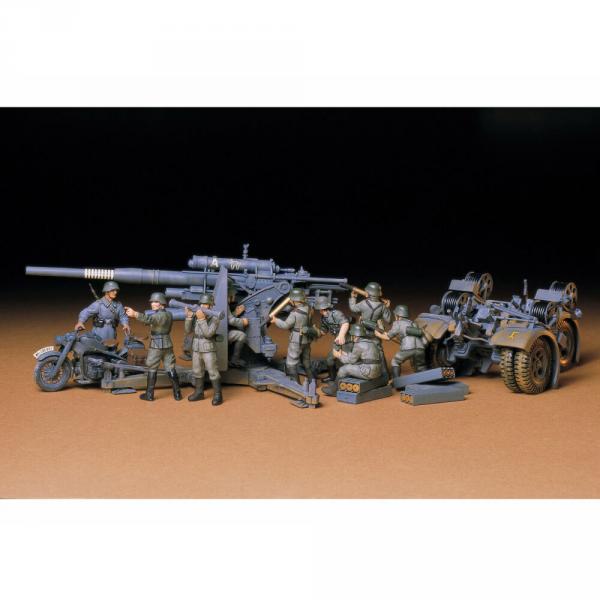 Maquette véhicule militaire : Canon FlaK 36/37 88mm - Tamiya-35017