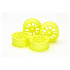 Jantes type BBS 24mm +2 jaune - Tamiya 