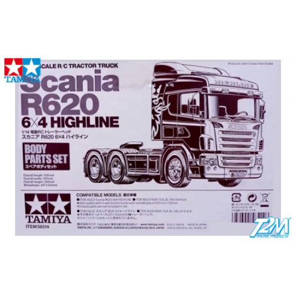 Carrosserie Scania R620 6X4  : 1/14 - Tamiya - 56514