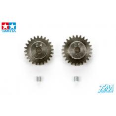 Pignons moteur 24T/25T 0,6 - 1/10e - Tamiya