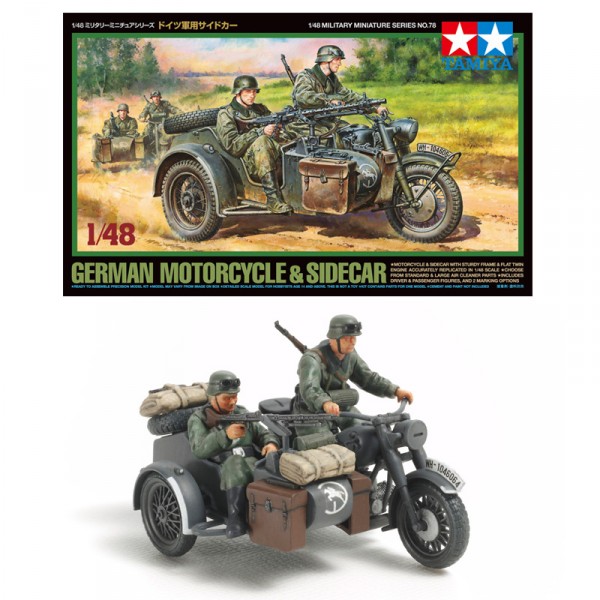 Maquette 1/48 : Sidecar allemand - Tamiya-32578